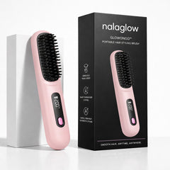 Nalaglow Portable Hair Straightener – GlowOnGo Brush