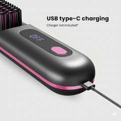 Nalaglow Portable Hair Straightener – GlowOnGo Brush