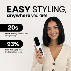 Nalaglow Portable Hair Straightener – GlowOnGo Brush