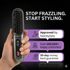 Nalaglow Portable Hair Straightener – GlowOnGo Brush