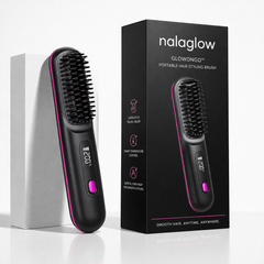 Nalaglow Portable Hair Straightener – GlowOnGo Brush