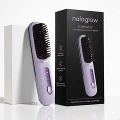 Nalaglow Portable Hair Straightener – GlowOnGo Brush