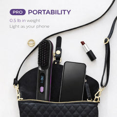 Nalaglow Portable Hair Straightener – GlowOnGo Brush